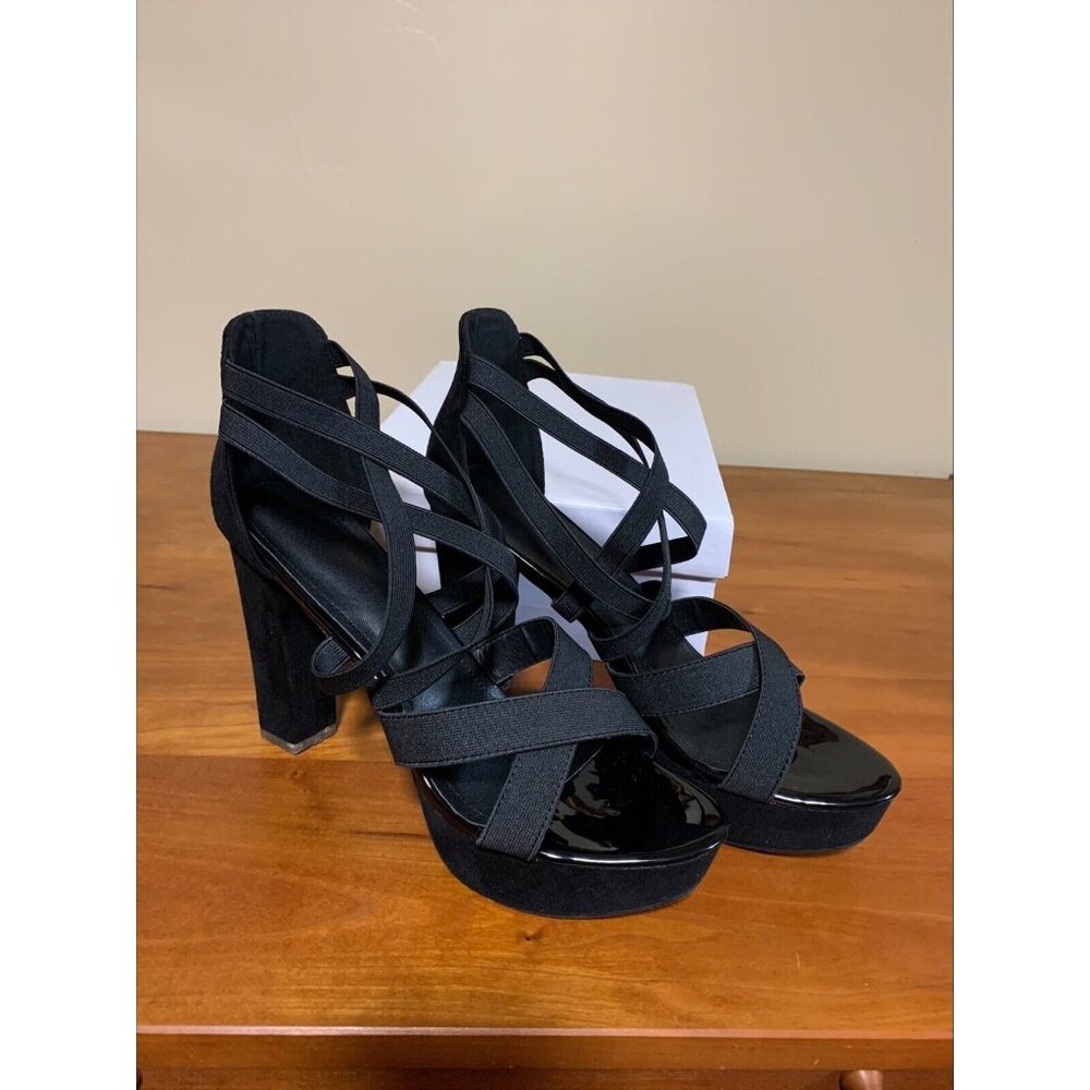 Brand New Heel Shoes Size 41 Colored Black Womens